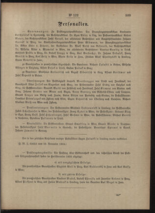 Post- und Telegraphen-Verordnungsblatt für das Verwaltungsgebiet des K.-K. Handelsministeriums 19051204 Seite: 3