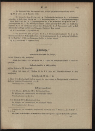 Post- und Telegraphen-Verordnungsblatt für das Verwaltungsgebiet des K.-K. Handelsministeriums 19051215 Seite: 3