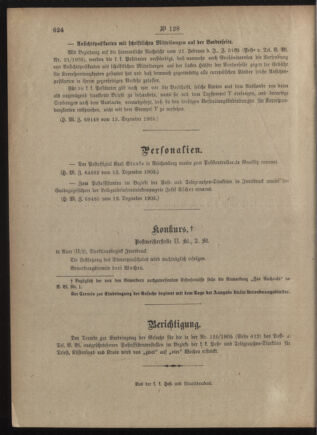 Post- und Telegraphen-Verordnungsblatt für das Verwaltungsgebiet des K.-K. Handelsministeriums 19051218 Seite: 2