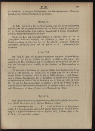 Post- und Telegraphen-Verordnungsblatt für das Verwaltungsgebiet des K.-K. Handelsministeriums 19051229 Seite: 5