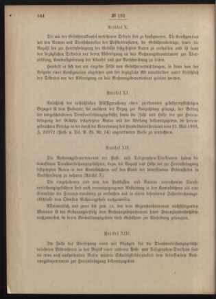 Post- und Telegraphen-Verordnungsblatt für das Verwaltungsgebiet des K.-K. Handelsministeriums 19051229 Seite: 6