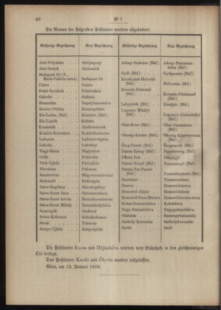 Post- und Telegraphen-Verordnungsblatt für das Verwaltungsgebiet des K.-K. Handelsministeriums 19060118 Seite: 2