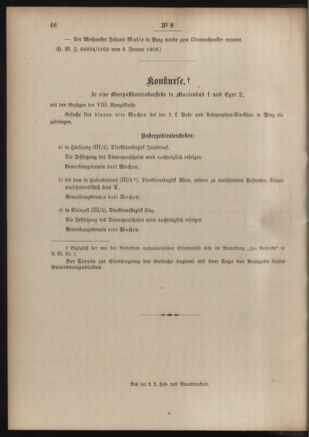 Post- und Telegraphen-Verordnungsblatt für das Verwaltungsgebiet des K.-K. Handelsministeriums 19060119 Seite: 4