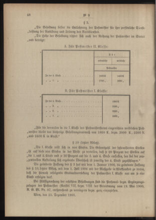 Post- und Telegraphen-Verordnungsblatt für das Verwaltungsgebiet des K.-K. Handelsministeriums 19060119 Seite: 6