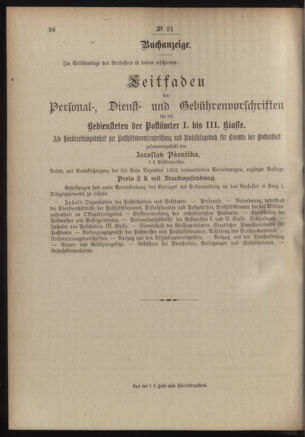 Post- und Telegraphen-Verordnungsblatt für das Verwaltungsgebiet des K.-K. Handelsministeriums 19060223 Seite: 4