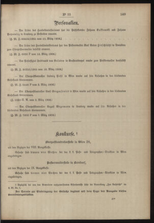 Post- und Telegraphen-Verordnungsblatt für das Verwaltungsgebiet des K.-K. Handelsministeriums 19060327 Seite: 3