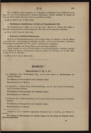 Post- und Telegraphen-Verordnungsblatt für das Verwaltungsgebiet des K.-K. Handelsministeriums 19060426 Seite: 3