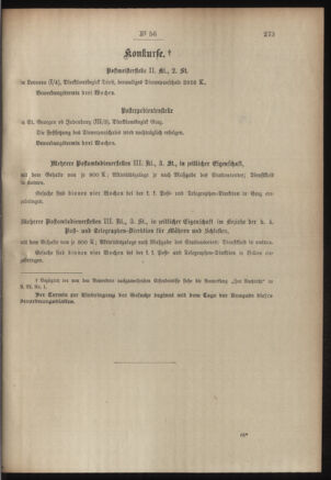 Post- und Telegraphen-Verordnungsblatt für das Verwaltungsgebiet des K.-K. Handelsministeriums 19060508 Seite: 23