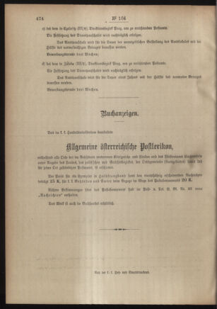 Post- und Telegraphen-Verordnungsblatt für das Verwaltungsgebiet des K.-K. Handelsministeriums 19060508 Seite: 300