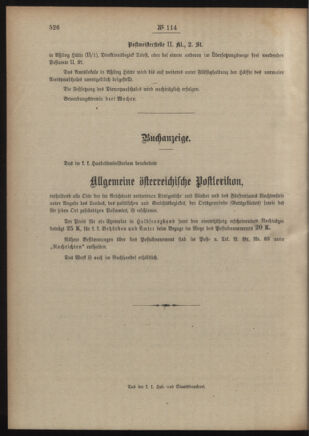 Post- und Telegraphen-Verordnungsblatt für das Verwaltungsgebiet des K.-K. Handelsministeriums 19060508 Seite: 364