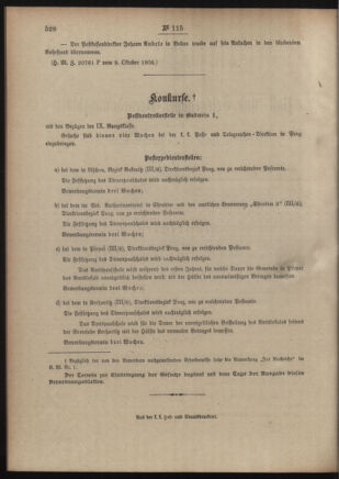 Post- und Telegraphen-Verordnungsblatt für das Verwaltungsgebiet des K.-K. Handelsministeriums 19060508 Seite: 366