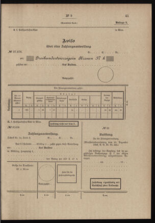 Post- und Telegraphen-Verordnungsblatt für das Verwaltungsgebiet des K.-K. Handelsministeriums 19070123 Seite: 13