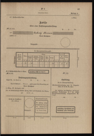 Post- und Telegraphen-Verordnungsblatt für das Verwaltungsgebiet des K.-K. Handelsministeriums 19070123 Seite: 15