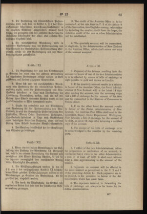 Post- und Telegraphen-Verordnungsblatt für das Verwaltungsgebiet des K.-K. Handelsministeriums 19070131 Seite: 11