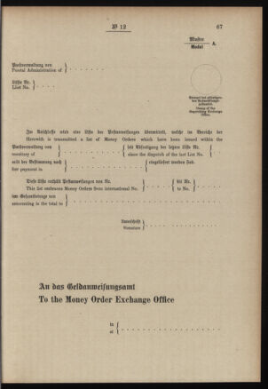 Post- und Telegraphen-Verordnungsblatt für das Verwaltungsgebiet des K.-K. Handelsministeriums 19070131 Seite: 13