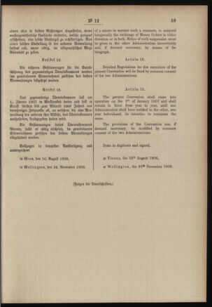 Post- und Telegraphen-Verordnungsblatt für das Verwaltungsgebiet des K.-K. Handelsministeriums 19070131 Seite: 5