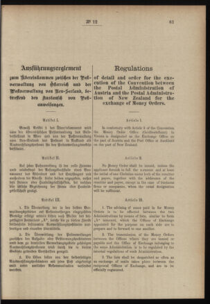 Post- und Telegraphen-Verordnungsblatt für das Verwaltungsgebiet des K.-K. Handelsministeriums 19070131 Seite: 7