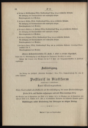 Post- und Telegraphen-Verordnungsblatt für das Verwaltungsgebiet des K.-K. Handelsministeriums 19070207 Seite: 4