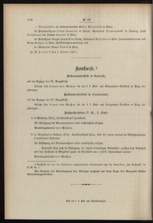 Post- und Telegraphen-Verordnungsblatt für das Verwaltungsgebiet des K.-K. Handelsministeriums 19070218 Seite: 4