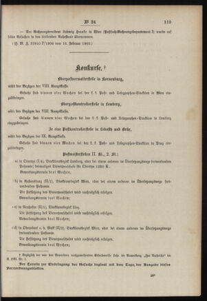 Post- und Telegraphen-Verordnungsblatt für das Verwaltungsgebiet des K.-K. Handelsministeriums 19070227 Seite: 3