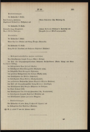 Post- und Telegraphen-Verordnungsblatt für das Verwaltungsgebiet des K.-K. Handelsministeriums 19070302 Seite: 3