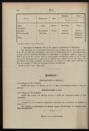 Post- und Telegraphen-Verordnungsblatt für das Verwaltungsgebiet des K.-K. Handelsministeriums 19070312 Seite: 4