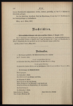 Post- und Telegraphen-Verordnungsblatt für das Verwaltungsgebiet des K.-K. Handelsministeriums 19070313 Seite: 2