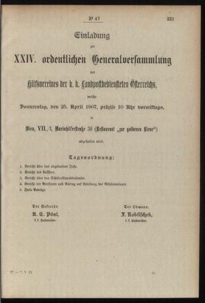 Post- und Telegraphen-Verordnungsblatt für das Verwaltungsgebiet des K.-K. Handelsministeriums 19070415 Seite: 5