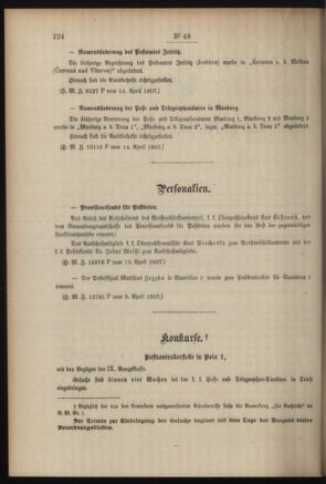 Post- und Telegraphen-Verordnungsblatt für das Verwaltungsgebiet des K.-K. Handelsministeriums 19070418 Seite: 2