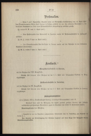 Post- und Telegraphen-Verordnungsblatt für das Verwaltungsgebiet des K.-K. Handelsministeriums 19070423 Seite: 2