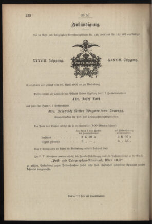 Post- und Telegraphen-Verordnungsblatt für das Verwaltungsgebiet des K.-K. Handelsministeriums 19070423 Seite: 4