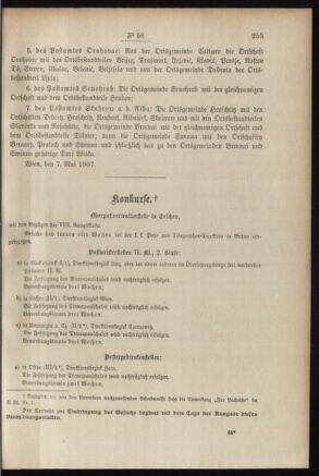 Post- und Telegraphen-Verordnungsblatt für das Verwaltungsgebiet des K.-K. Handelsministeriums 19070513 Seite: 3