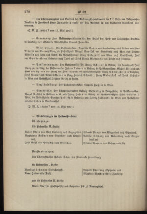 Post- und Telegraphen-Verordnungsblatt für das Verwaltungsgebiet des K.-K. Handelsministeriums 19070601 Seite: 2