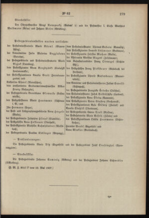 Post- und Telegraphen-Verordnungsblatt für das Verwaltungsgebiet des K.-K. Handelsministeriums 19070601 Seite: 3