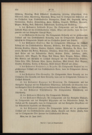 Post- und Telegraphen-Verordnungsblatt für das Verwaltungsgebiet des K.-K. Handelsministeriums 19070619 Seite: 4