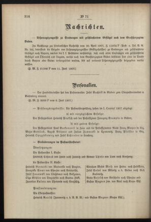 Post- und Telegraphen-Verordnungsblatt für das Verwaltungsgebiet des K.-K. Handelsministeriums 19070622 Seite: 2