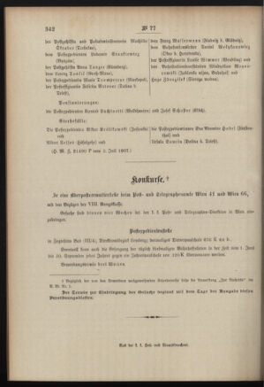 Post- und Telegraphen-Verordnungsblatt für das Verwaltungsgebiet des K.-K. Handelsministeriums 19070705 Seite: 4