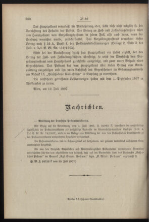 Post- und Telegraphen-Verordnungsblatt für das Verwaltungsgebiet des K.-K. Handelsministeriums 19070724 Seite: 2