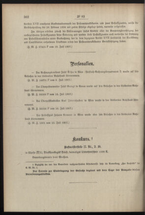 Post- und Telegraphen-Verordnungsblatt für das Verwaltungsgebiet des K.-K. Handelsministeriums 19070726 Seite: 2