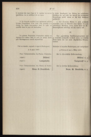 Post- und Telegraphen-Verordnungsblatt für das Verwaltungsgebiet des K.-K. Handelsministeriums 19070907 Seite: 12