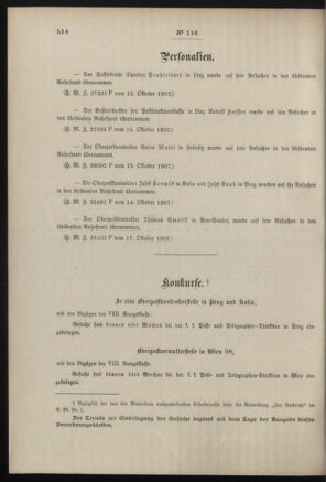 Post- und Telegraphen-Verordnungsblatt für das Verwaltungsgebiet des K.-K. Handelsministeriums 19071021 Seite: 2