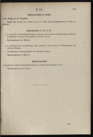 Post- und Telegraphen-Verordnungsblatt für das Verwaltungsgebiet des K.-K. Handelsministeriums 19071021 Seite: 3