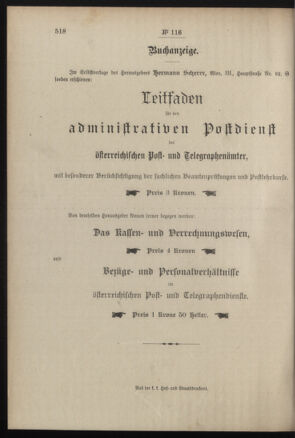 Post- und Telegraphen-Verordnungsblatt für das Verwaltungsgebiet des K.-K. Handelsministeriums 19071021 Seite: 4