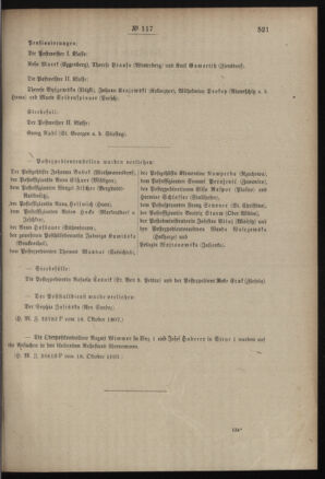 Post- und Telegraphen-Verordnungsblatt für das Verwaltungsgebiet des K.-K. Handelsministeriums 19071024 Seite: 3