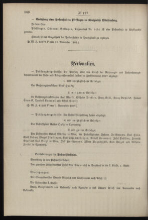 Post- und Telegraphen-Verordnungsblatt für das Verwaltungsgebiet des K.-K. Handelsministeriums 19071122 Seite: 2