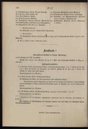 Post- und Telegraphen-Verordnungsblatt für das Verwaltungsgebiet des K.-K. Handelsministeriums 19071122 Seite: 4