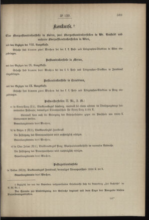 Post- und Telegraphen-Verordnungsblatt für das Verwaltungsgebiet des K.-K. Handelsministeriums 19071205 Seite: 3