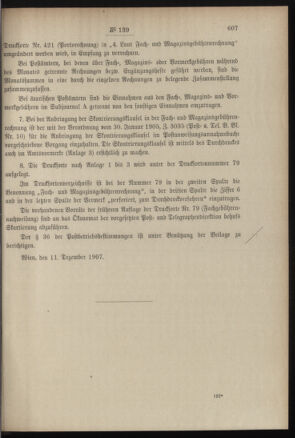 Post- und Telegraphen-Verordnungsblatt für das Verwaltungsgebiet des K.-K. Handelsministeriums 19071214 Seite: 3