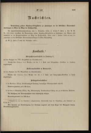 Post- und Telegraphen-Verordnungsblatt für das Verwaltungsgebiet des K.-K. Handelsministeriums 19071219 Seite: 7