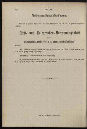 Post- und Telegraphen-Verordnungsblatt für das Verwaltungsgebiet des K.-K. Handelsministeriums 19071219 Seite: 8